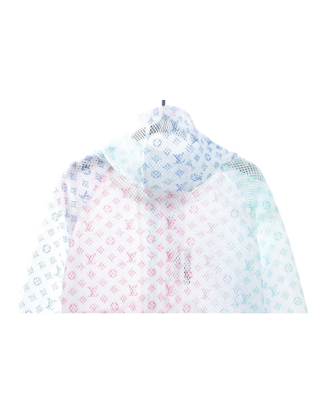Louis Vuitton Gradient Presbyopia Mesh Hooded Jacket TSK1,Louis Vuitton Jacket,Jacket,APPAREL