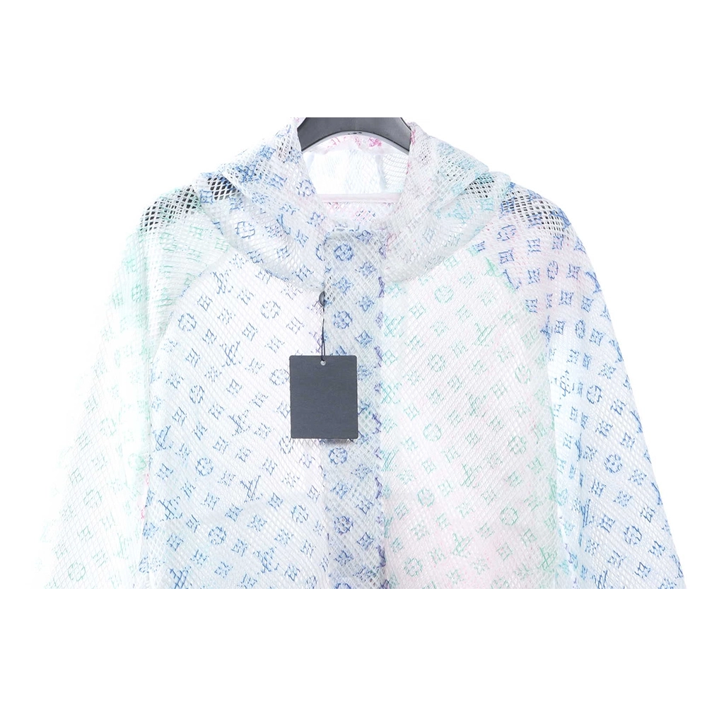 Louis Vuitton Gradient Presbyopia Mesh Hooded Jacket TSK1,Louis Vuitton Jacket,Jacket,APPAREL