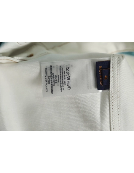 Louis Vuitton 22FW crushed ice blue splash ink denim jacket,Louis Vuitton Jacket,Jacket,APPAREL