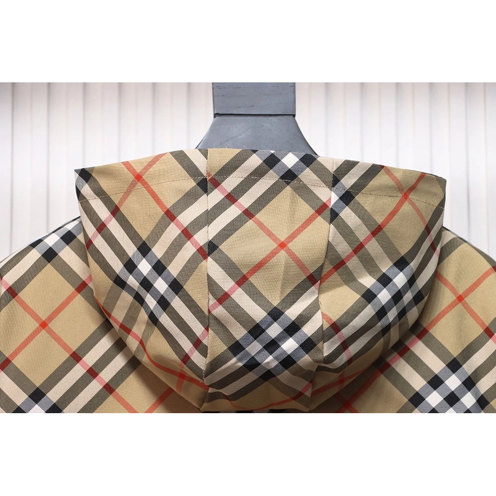 Burberry Check Warhorse Reversible Hooded Jacket,Burberry Jacket,Jacket,APPAREL
