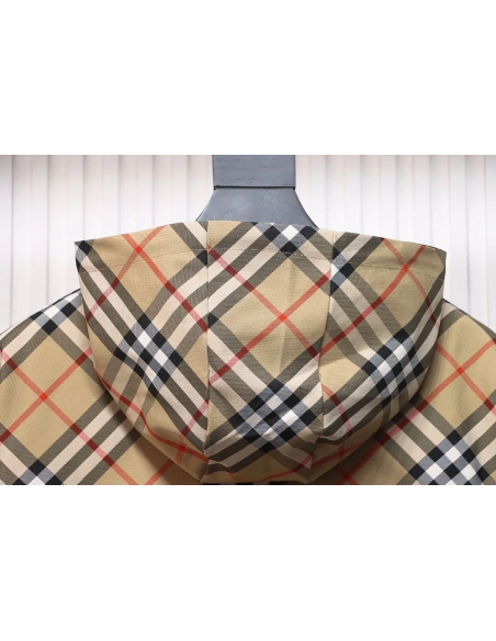 Burberry Check Warhorse Reversible Hooded Jacket,Burberry Jacket,Jacket,APPAREL