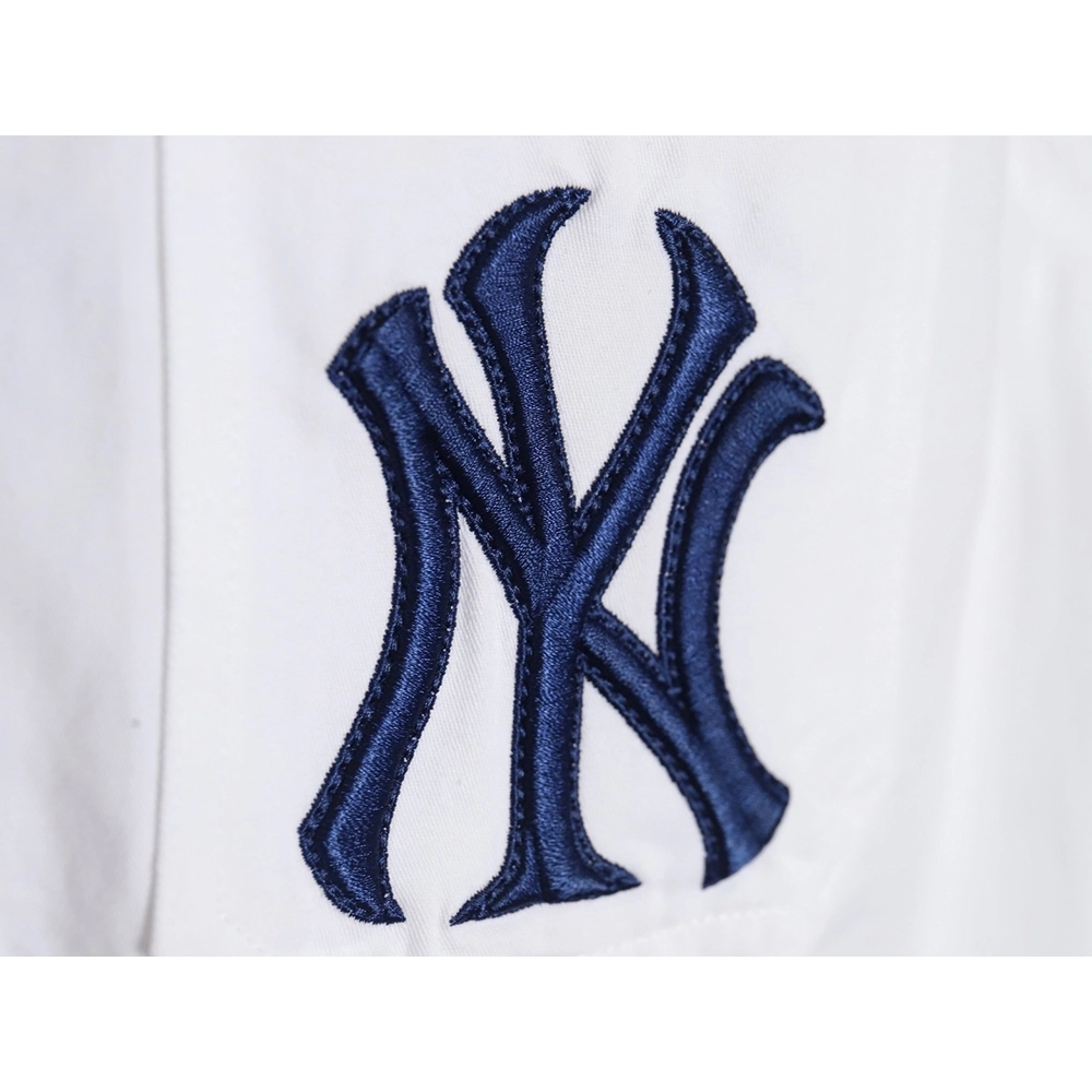 MLB Back Logo longsleeved shirt autumn heavy embroidered Oxford shirt jacket,MLB Jacket,Jacket,APPAREL