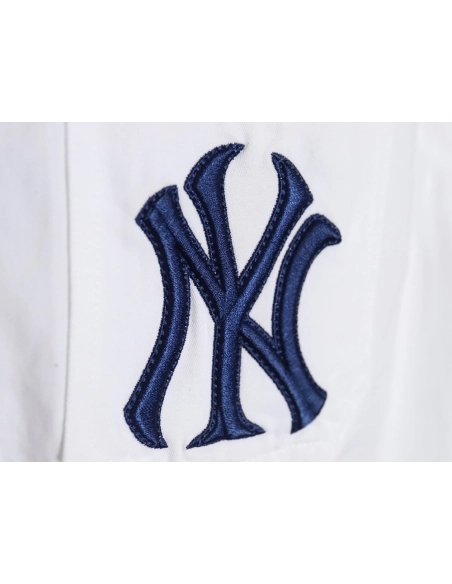 MLB Back Logo longsleeved shirt autumn heavy embroidered Oxford shirt jacket,MLB Jacket,Jacket,APPAREL