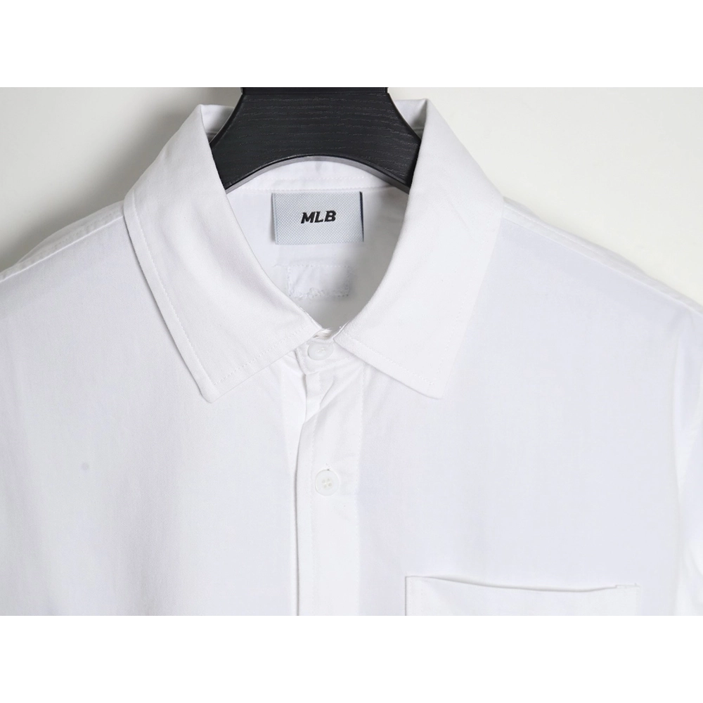 MLB Back Logo longsleeved shirt autumn heavy embroidered Oxford shirt jacket,MLB Jacket,Jacket,APPAREL