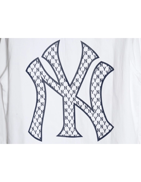 MLB Back Logo longsleeved shirt autumn heavy embroidered Oxford shirt jacket,MLB Jacket,Jacket,APPAREL