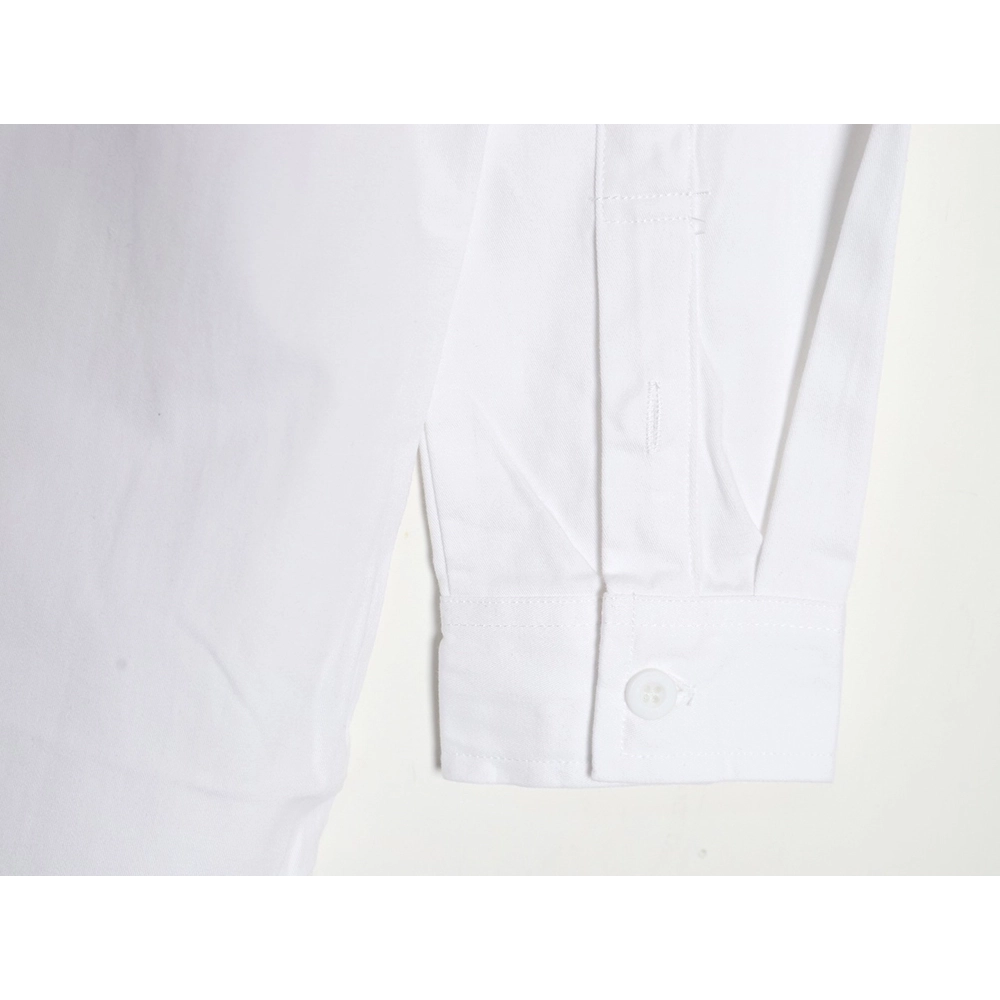 MLB Back Logo longsleeved shirt autumn heavy embroidered Oxford shirt jacket,MLB Jacket,Jacket,APPAREL