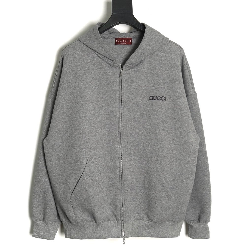 Gucci Small Logo Hooded ZipUp Jacket,Gucci Jacket,Jacket,APPAREL