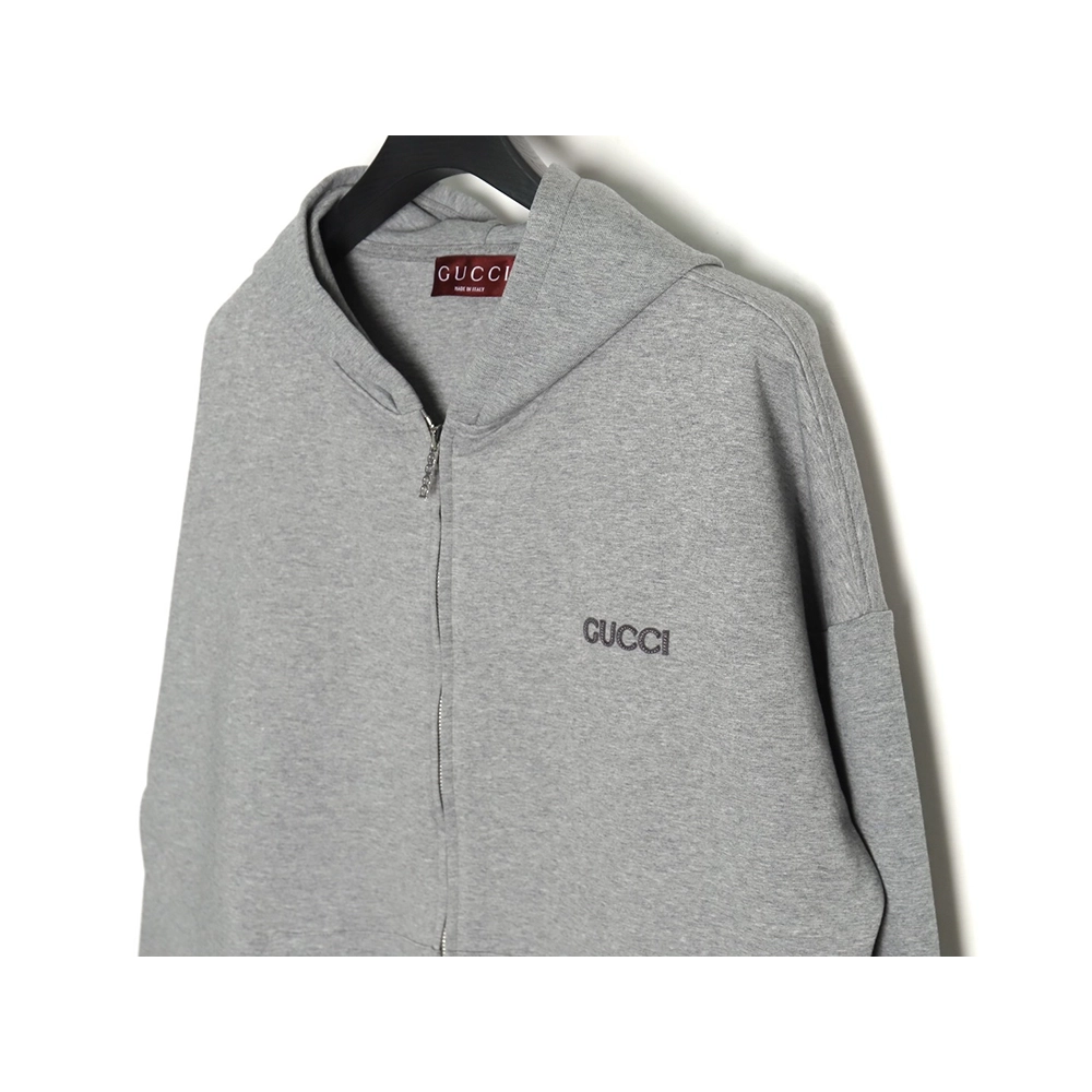 Gucci Small Logo Hooded ZipUp Jacket,Gucci Jacket,Jacket,APPAREL