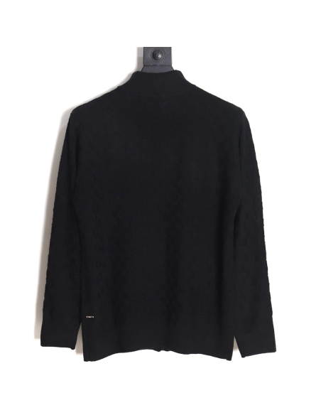 Louis Vuitton 23FW waffle embossed zipper jacket,Louis Vuitton Jacket,Jacket,APPAREL