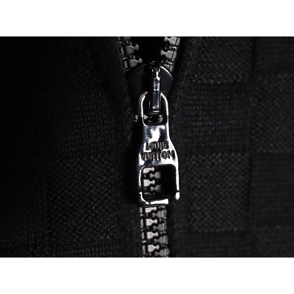 Louis Vuitton 23FW waffle embossed zipper jacket,Louis Vuitton Jacket,Jacket,APPAREL