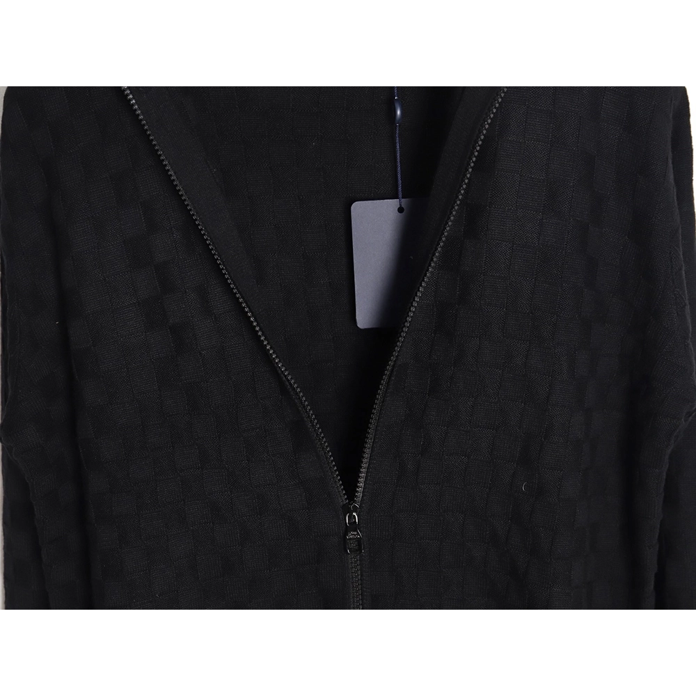 Louis Vuitton 23FW waffle embossed zipper jacket,Louis Vuitton Jacket,Jacket,APPAREL