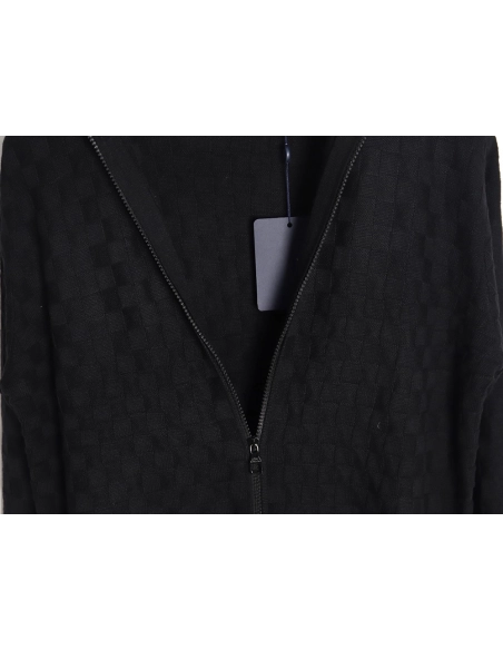 Louis Vuitton 23FW waffle embossed zipper jacket,Louis Vuitton Jacket,Jacket,APPAREL