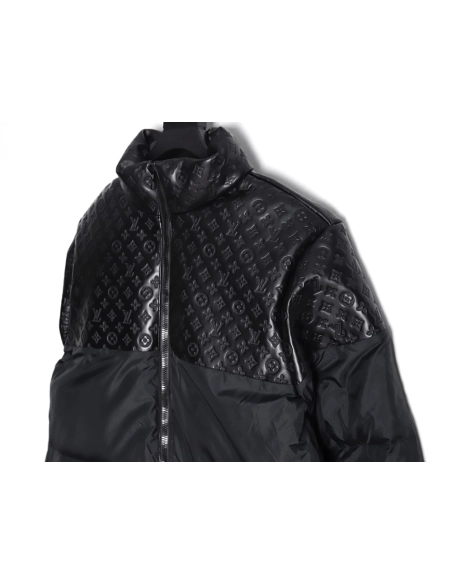 Louis Vuitton new patchwork embossed down jacket,Louis Vuitton Jacket,Jacket,APPAREL
