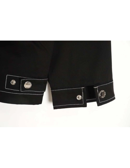 Prada PRD 23FW contrast topstitch canvas jacket,Prada Jacket,Jacket,APPAREL