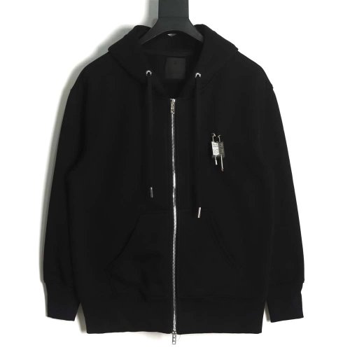 Givenchy 22FW lock double slider heavy velvet zipper jacket,Givenchy Jacket,Jacket,APPAREL