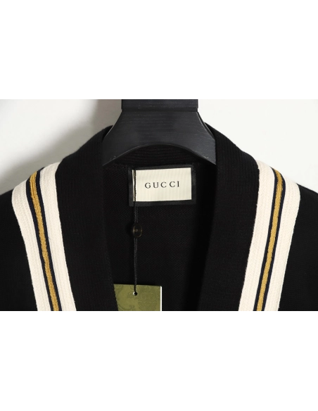 Gucci 23Fw Chest Bee Wool Cardigan Jacket,Gucci Jacket,Jacket,APPAREL