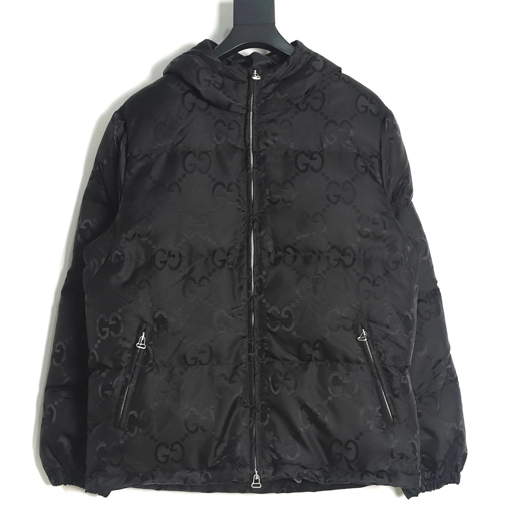 Gucci 22FW shadow jacquard down jacket TSK1,Gucci Jacket,Jacket,APPAREL