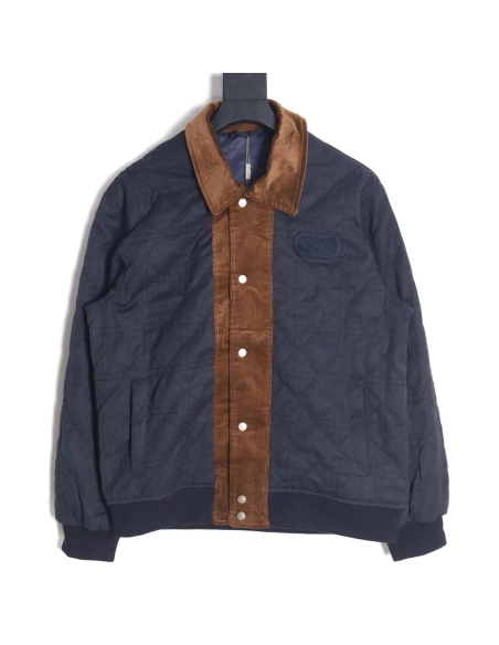 DIOR Mens Quilted Embroidered Short Bomber Jacket,Dior Jacket,Jacket,APPAREL