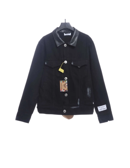 Lanvin joint GD limited capsule graffiti denim jacket,Lanvin Jacket,Jacket,APPAREL
