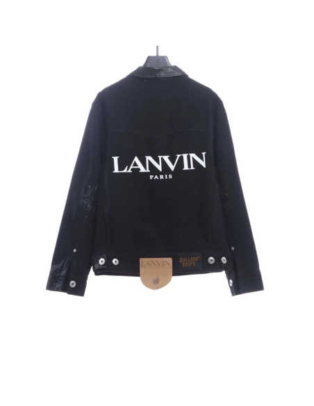 Lanvin joint GD limited capsule graffiti denim jacket,Lanvin Jacket,Jacket,APPAREL