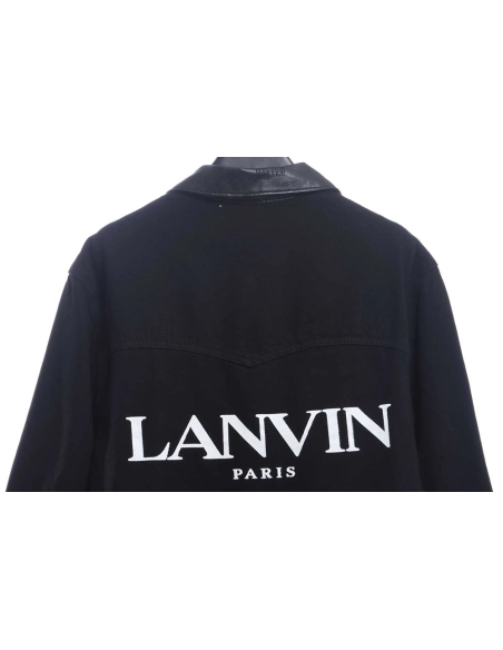 Lanvin joint GD limited capsule graffiti denim jacket,Lanvin Jacket,Jacket,APPAREL