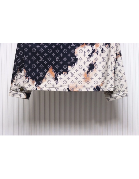 Louis Vuitton Fire Cloud Dye Denim Jacket,Louis Vuitton Jacket,Jacket,APPAREL