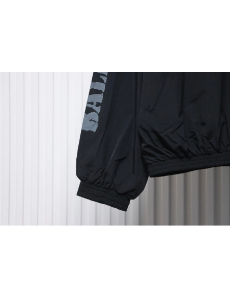 Balenciaga Blurred Lettering Print Track Jacket,Balenciaga Jacket,Jacket,APPAREL