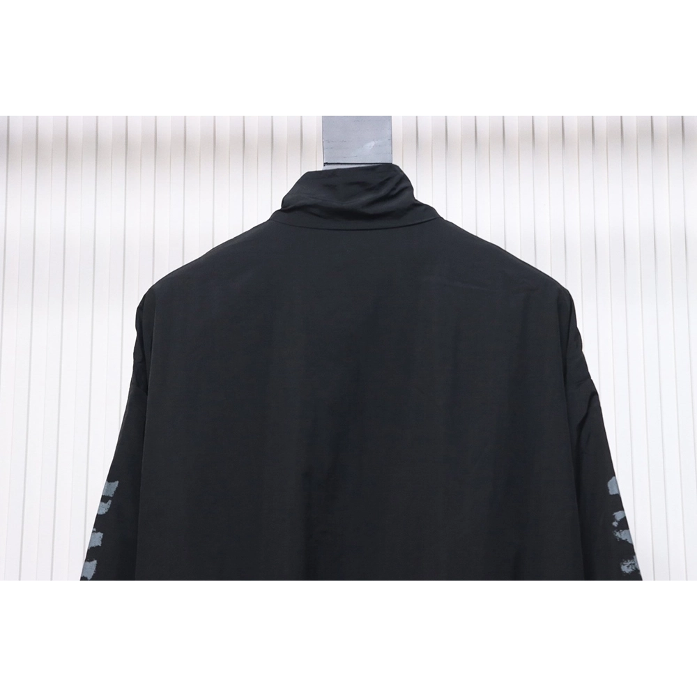 Balenciaga Blurred Lettering Print Track Jacket,Balenciaga Jacket,Jacket,APPAREL