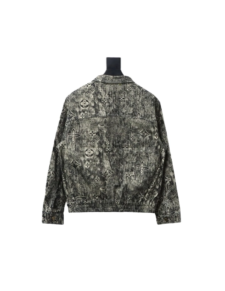 Louis Vuitton vintage embossed denim jacket,Louis Vuitton Jacket,Jacket,APPAREL