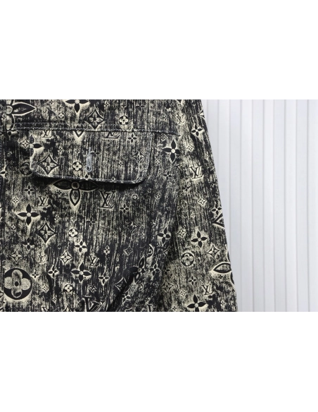 Louis Vuitton vintage embossed denim jacket,Louis Vuitton Jacket,Jacket,APPAREL