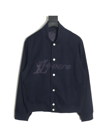 Louis Vuitton Chest Lettering Cotton Jacket,Louis Vuitton Jacket,Jacket,APPAREL