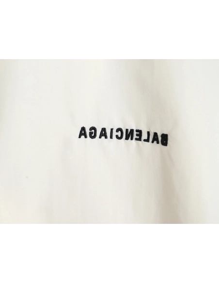 Balenciaga mirrored lettering embroidered windbreaker jacket,Balenciaga Jacket,Jacket,APPAREL