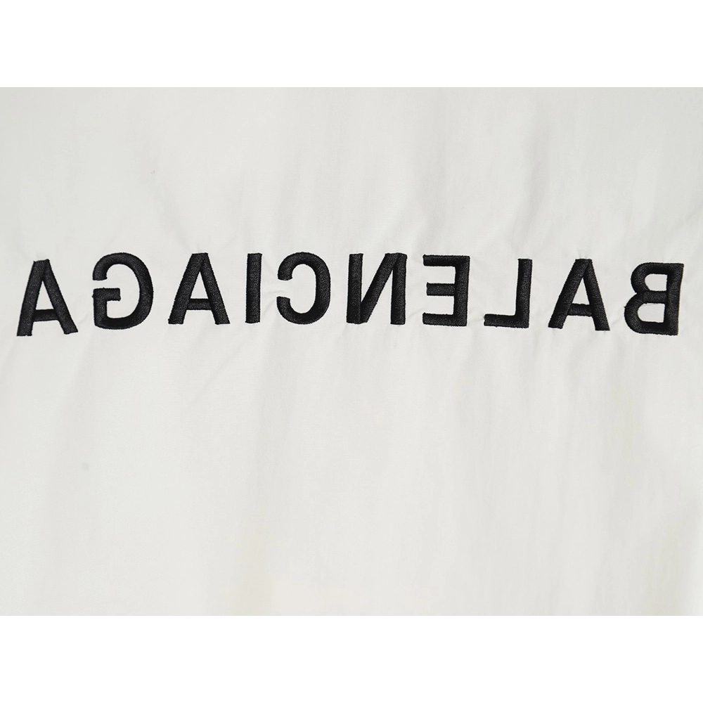 Balenciaga mirrored lettering embroidered windbreaker jacket,Balenciaga Jacket,Jacket,APPAREL
