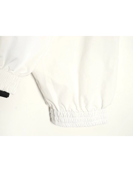 Balenciaga mirrored lettering embroidered windbreaker jacket,Balenciaga Jacket,Jacket,APPAREL