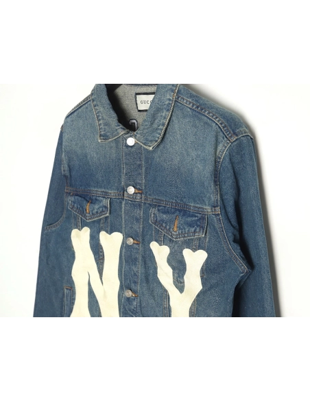 Gucci Yankees joint embroidered patch jacket,Gucci Jacket,Jacket,APPAREL