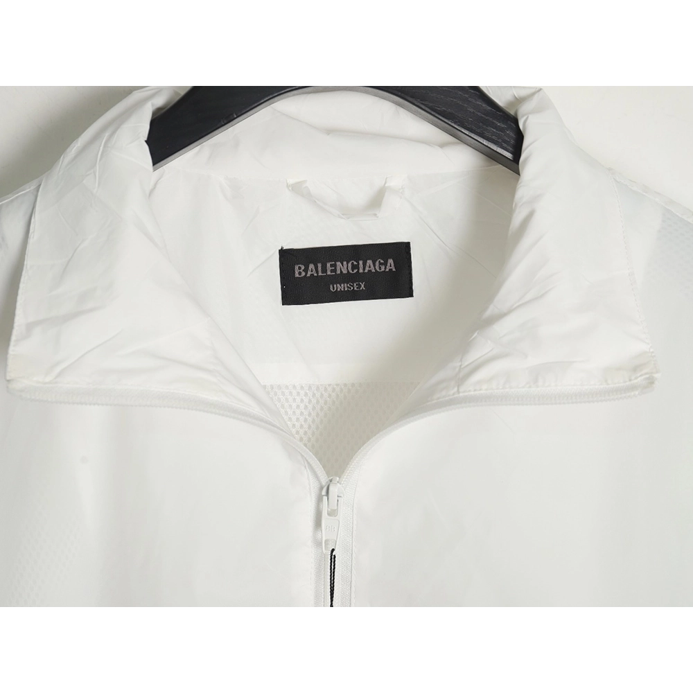 Balenciaga patchwork slogan windbreaker jacket TSK3,Balenciaga Jacket,Jacket,APPAREL