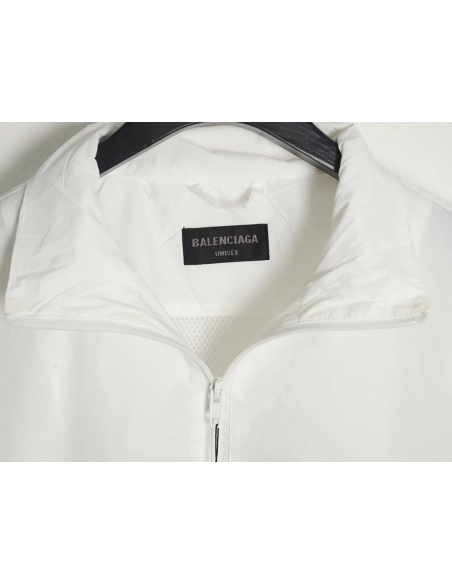 Balenciaga patchwork slogan windbreaker jacket TSK3,Balenciaga Jacket,Jacket,APPAREL