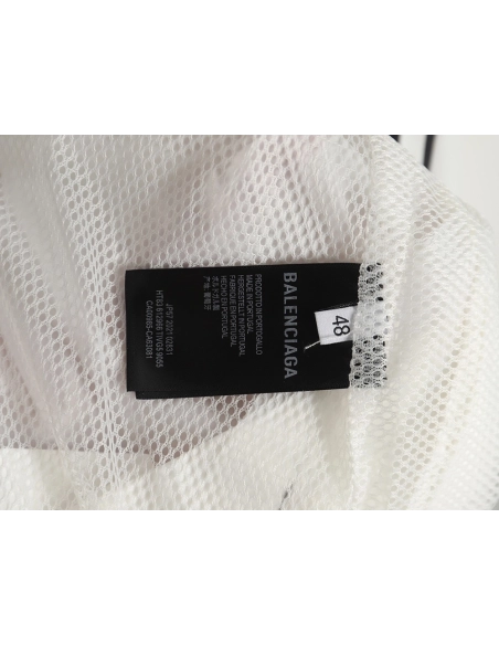 Balenciaga patchwork slogan windbreaker jacket TSK3,Balenciaga Jacket,Jacket,APPAREL