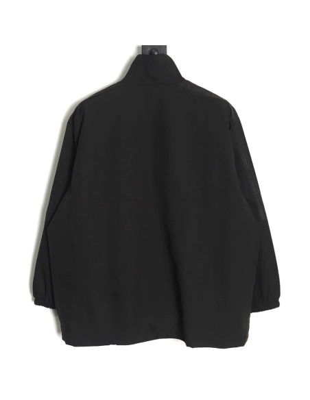 Balenciaga patchwork slogan windbreaker jacket TSK2,Balenciaga Jacket,Jacket,APPAREL