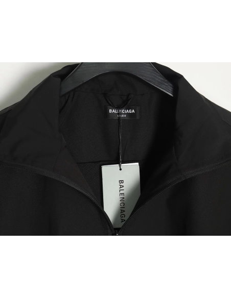 Balenciaga patchwork slogan windbreaker jacket TSK2,Balenciaga Jacket,Jacket,APPAREL