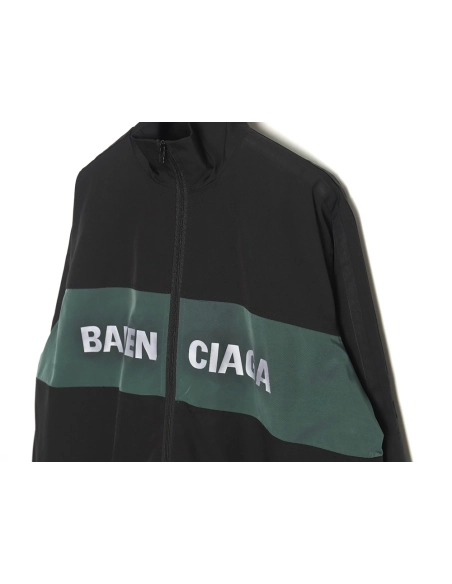 Balenciaga patchwork slogan windbreaker jacket TSK2,Balenciaga Jacket,Jacket,APPAREL