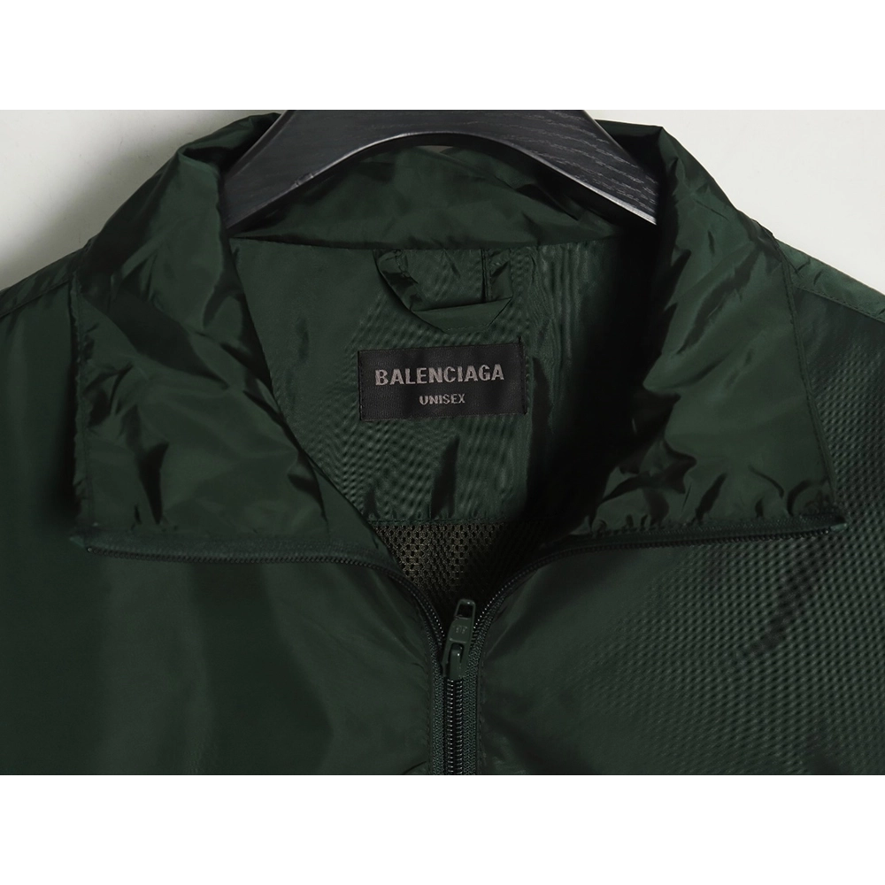 Balenciaga patchwork slogan windbreaker jacket TSK1,Balenciaga Jacket,Jacket,APPAREL