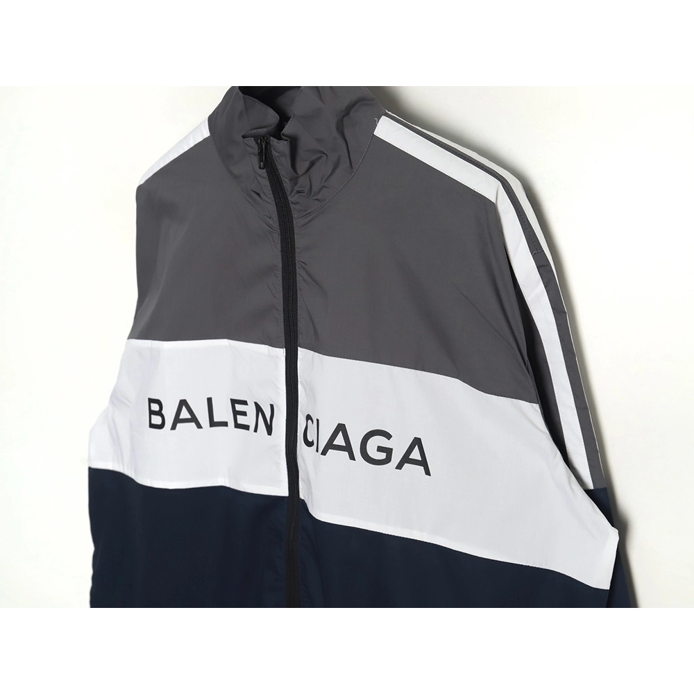 Balenciaga patchwork slogan windbreaker jacket,Balenciaga Jacket,Jacket,APPAREL