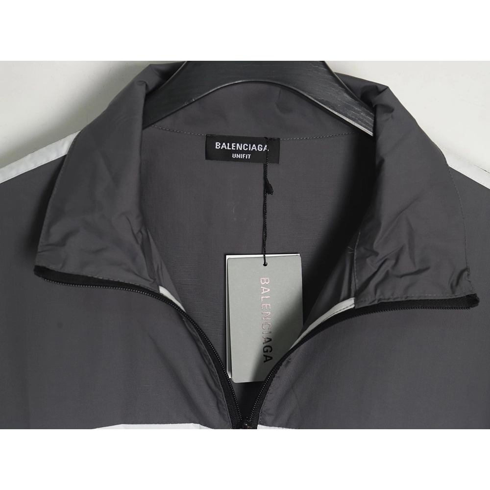 Balenciaga patchwork slogan windbreaker jacket,Balenciaga Jacket,Jacket,APPAREL