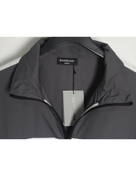 Balenciaga patchwork slogan windbreaker jacket,Balenciaga Jacket,Jacket,APPAREL
