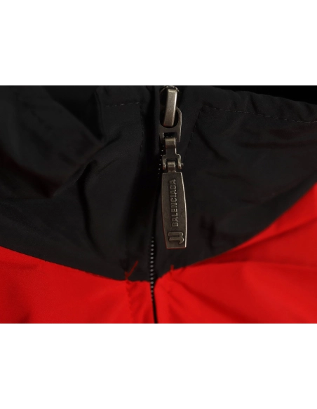 Balenciaga 3B red and blue patchwork jacket,Balenciaga Jacket,Jacket,APPAREL