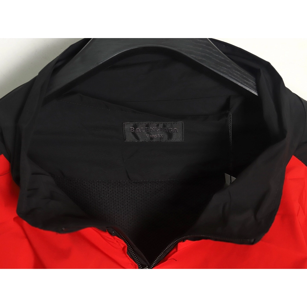 Balenciaga 3B red and blue patchwork jacket,Balenciaga Jacket,Jacket,APPAREL