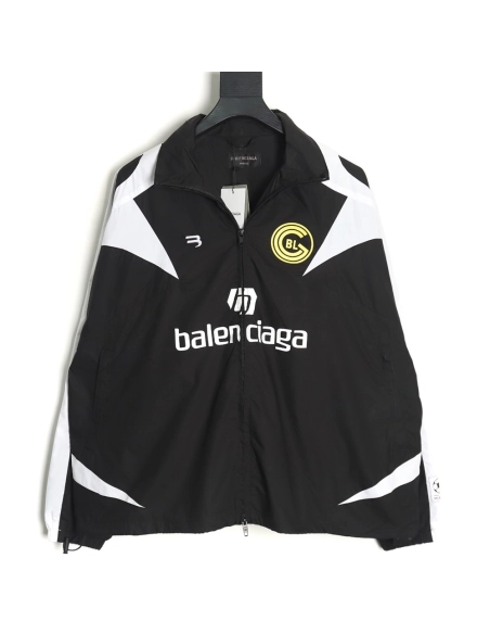 Balenciaga 10 patchwork football training jacket,Balenciaga Jacket,Jacket,APPAREL