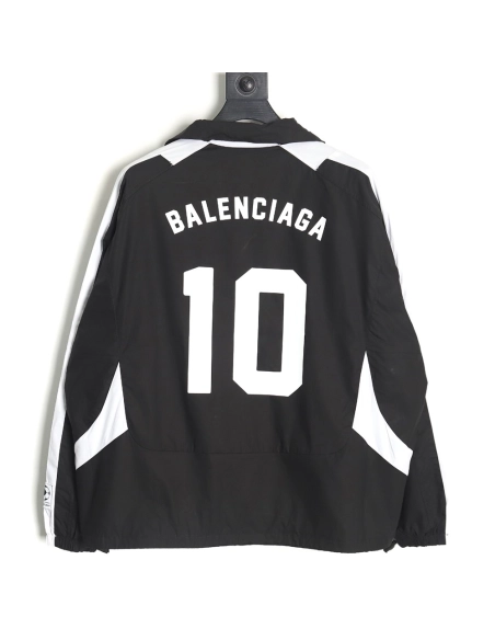 Balenciaga 10 patchwork football training jacket,Balenciaga Jacket,Jacket,APPAREL