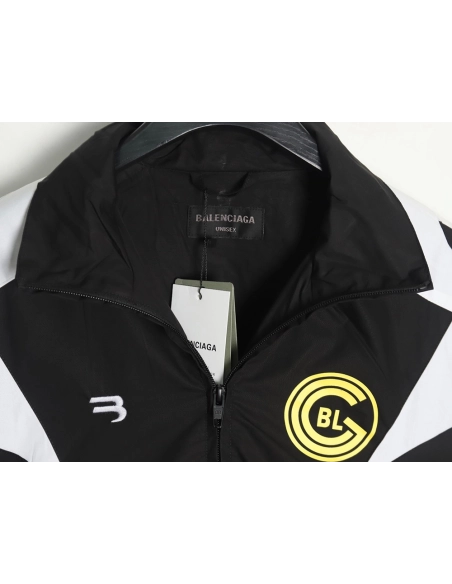 Balenciaga 10 patchwork football training jacket,Balenciaga Jacket,Jacket,APPAREL
